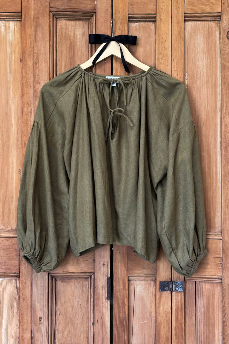 Folk Top - Gothic Olive