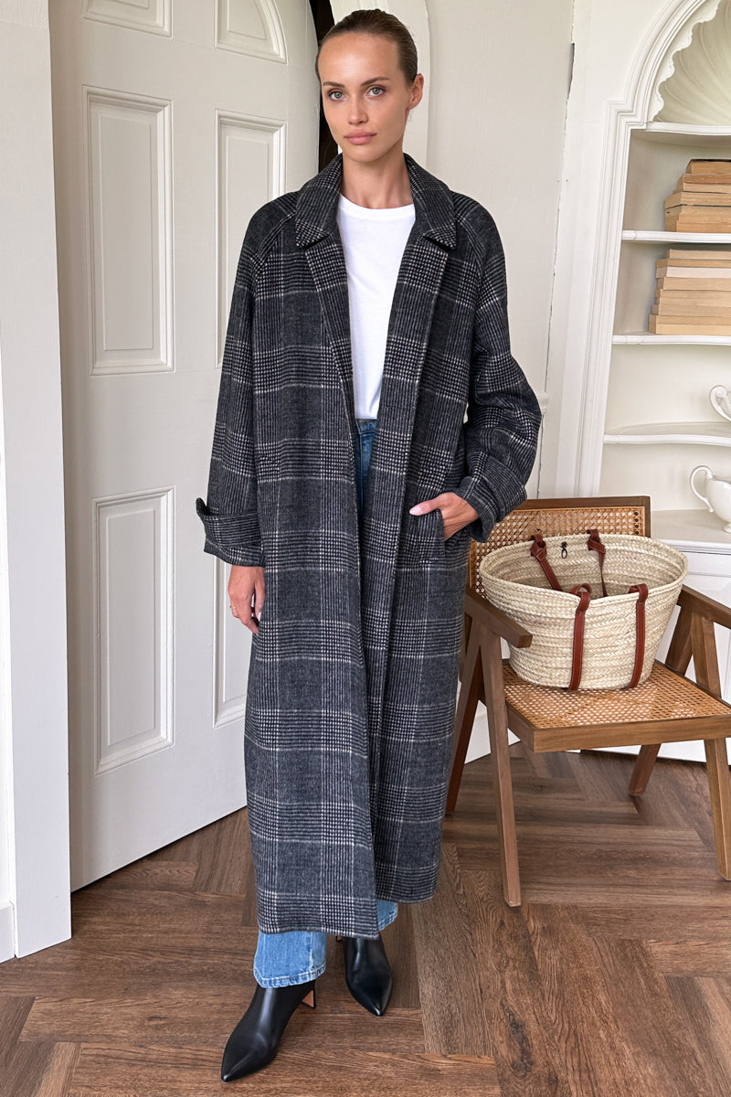 Maxi Overcoat - Mackenzie Plaid Wool