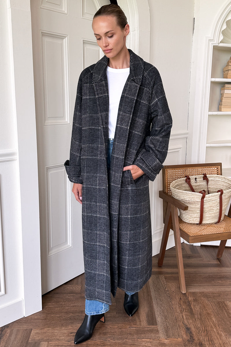 Maxi Overcoat - Mackenzie Plaid Wool