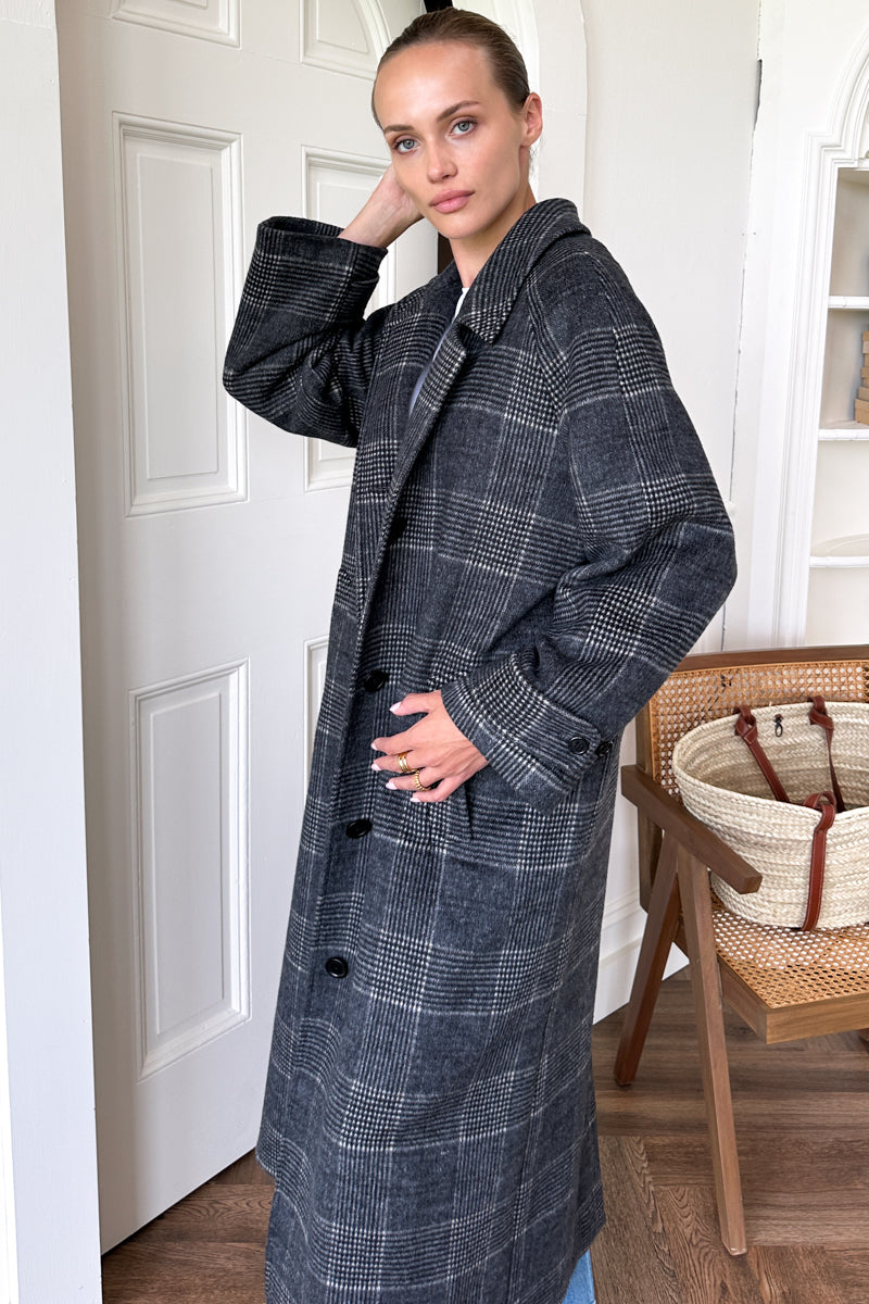 Maxi Overcoat - Mackenzie Plaid Wool