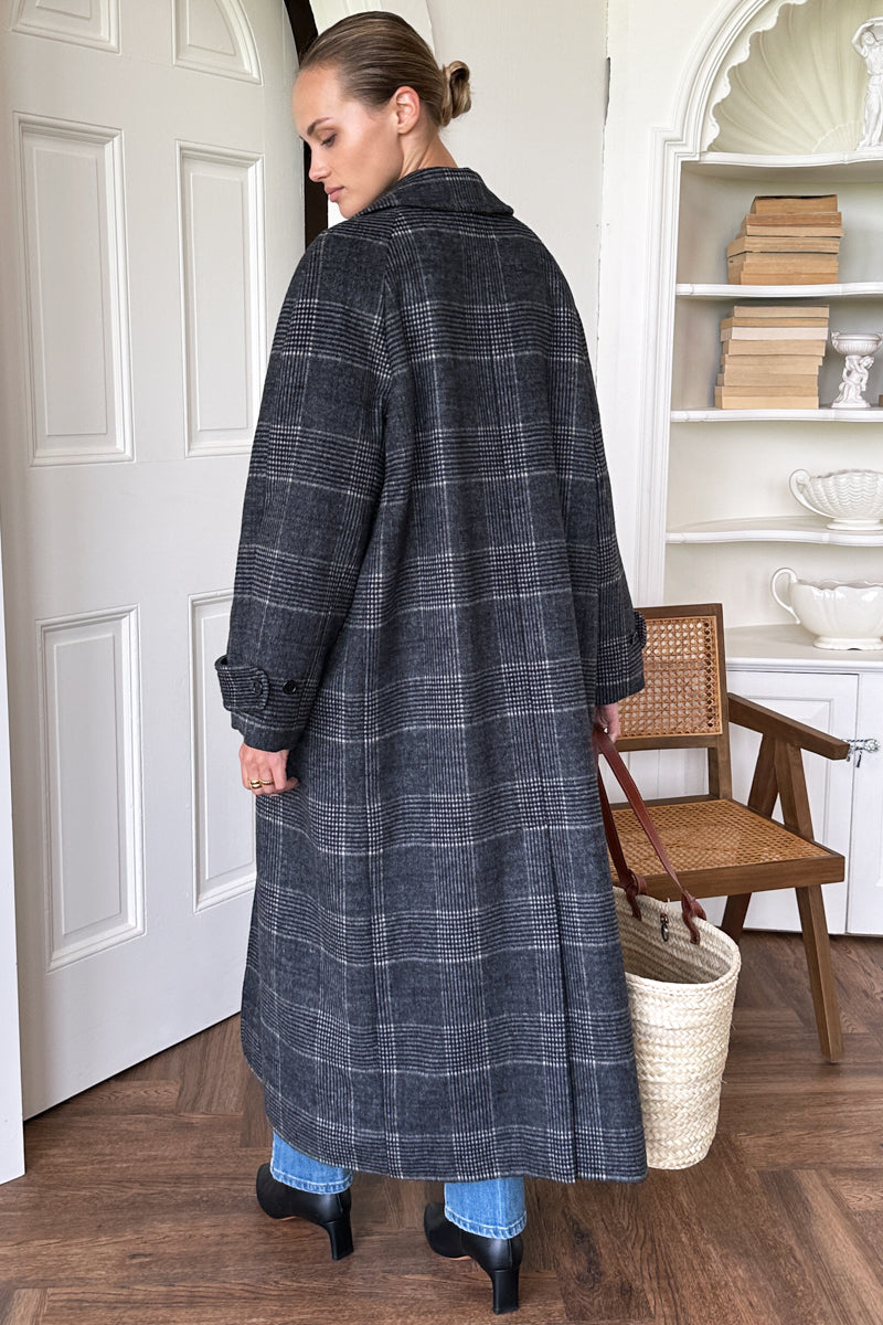 Maxi Overcoat - Mackenzie Plaid Wool