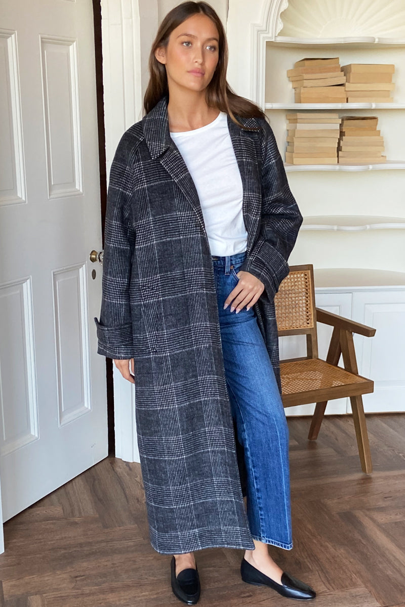 Maxi Overcoat - Mackenzie Plaid Wool