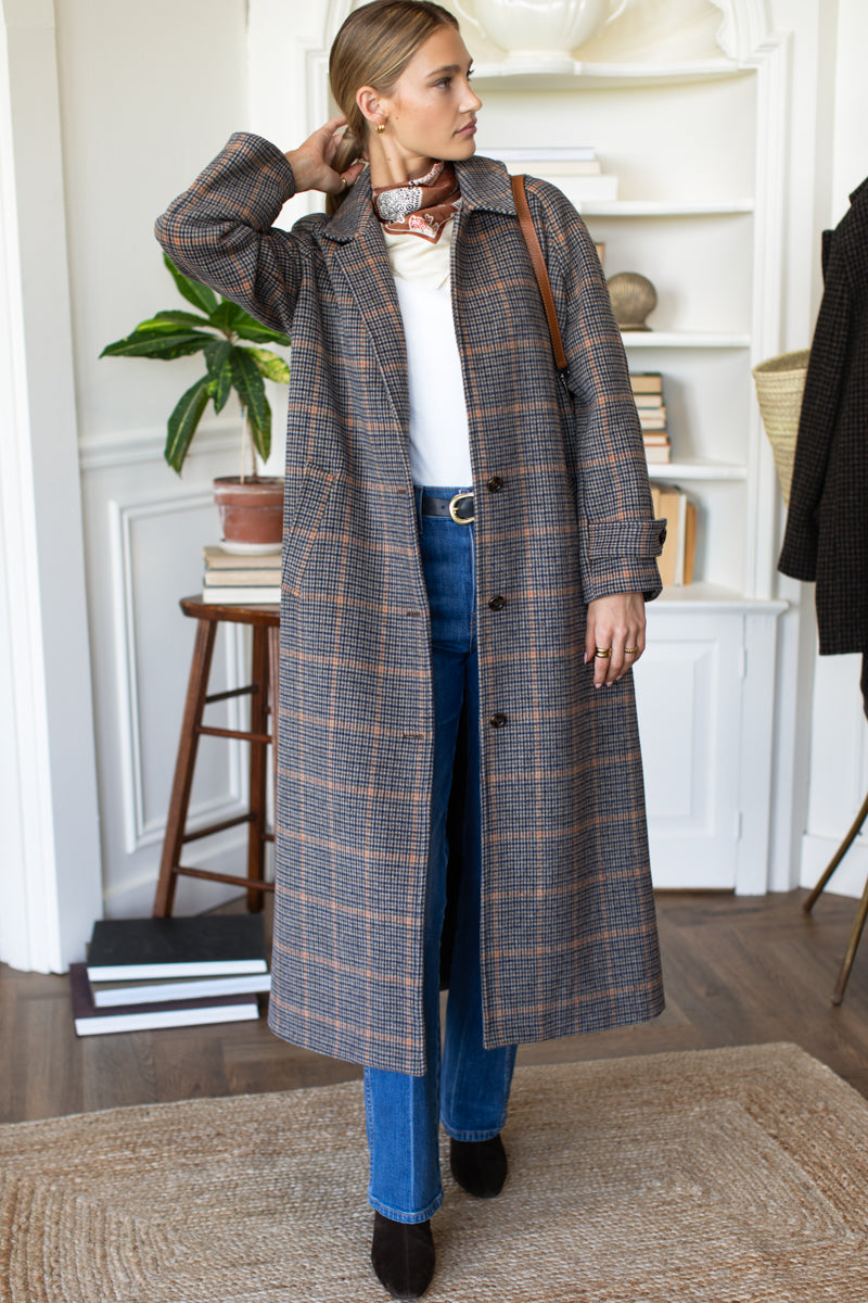 Maxi Overcoat - Vienna Plaid