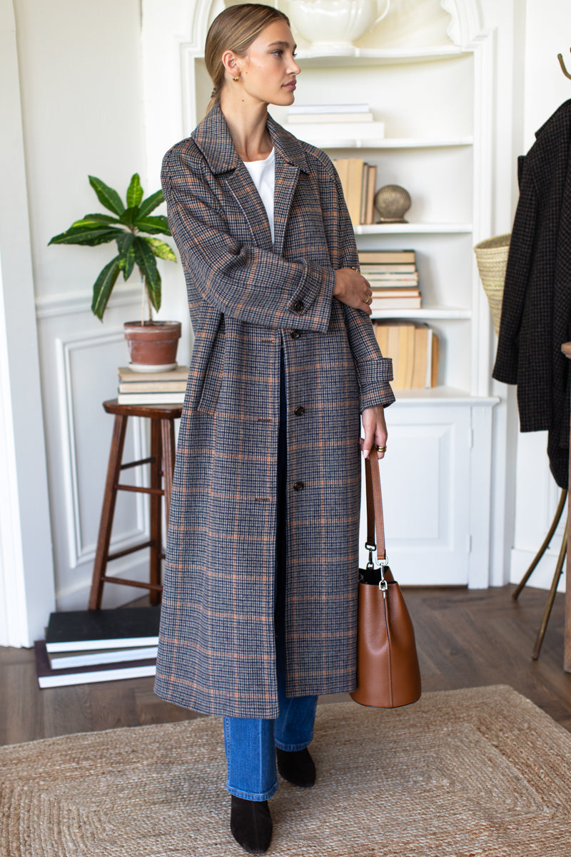 Maxi Overcoat - Vienna Plaid