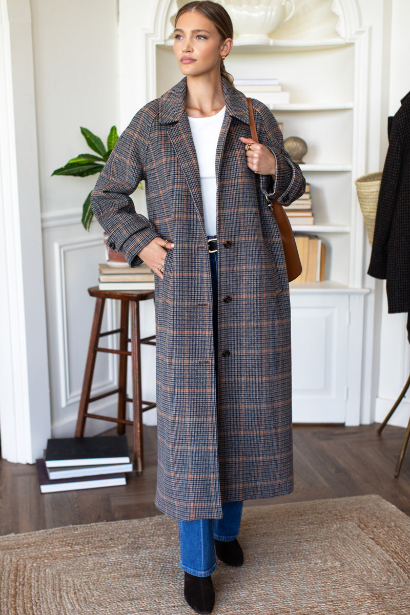 Maxi Overcoat - Vienna Plaid