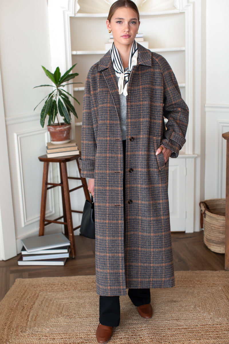 Maxi Overcoat - Vienna Plaid
