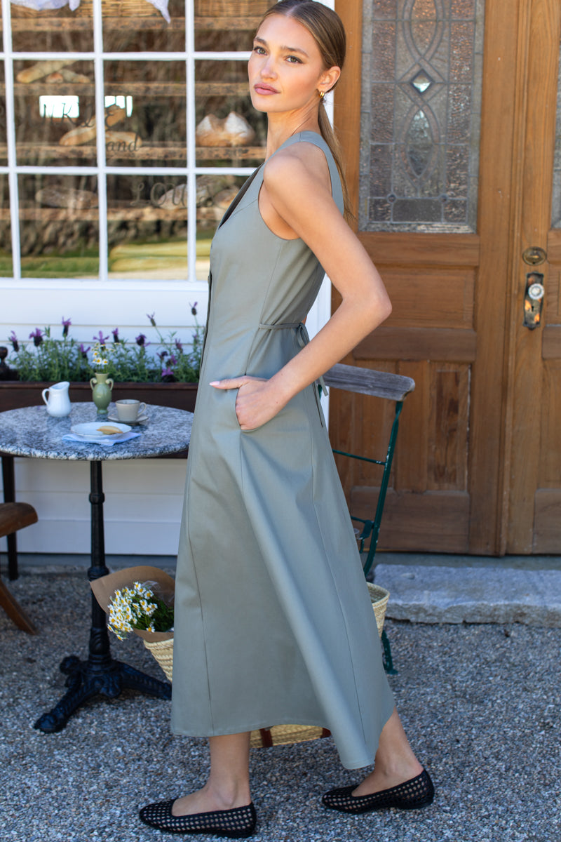 Organic Cafe Dress - Artichoke Organic