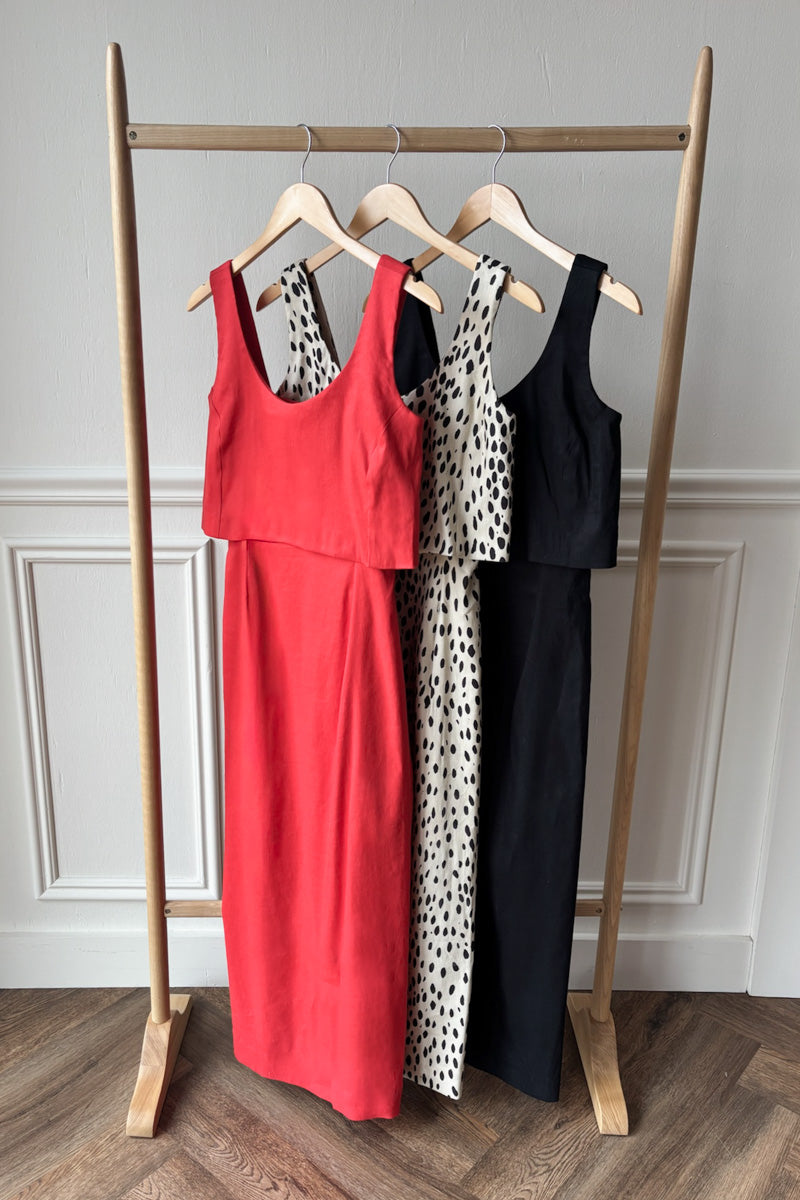 Roma Midi Dress - Black