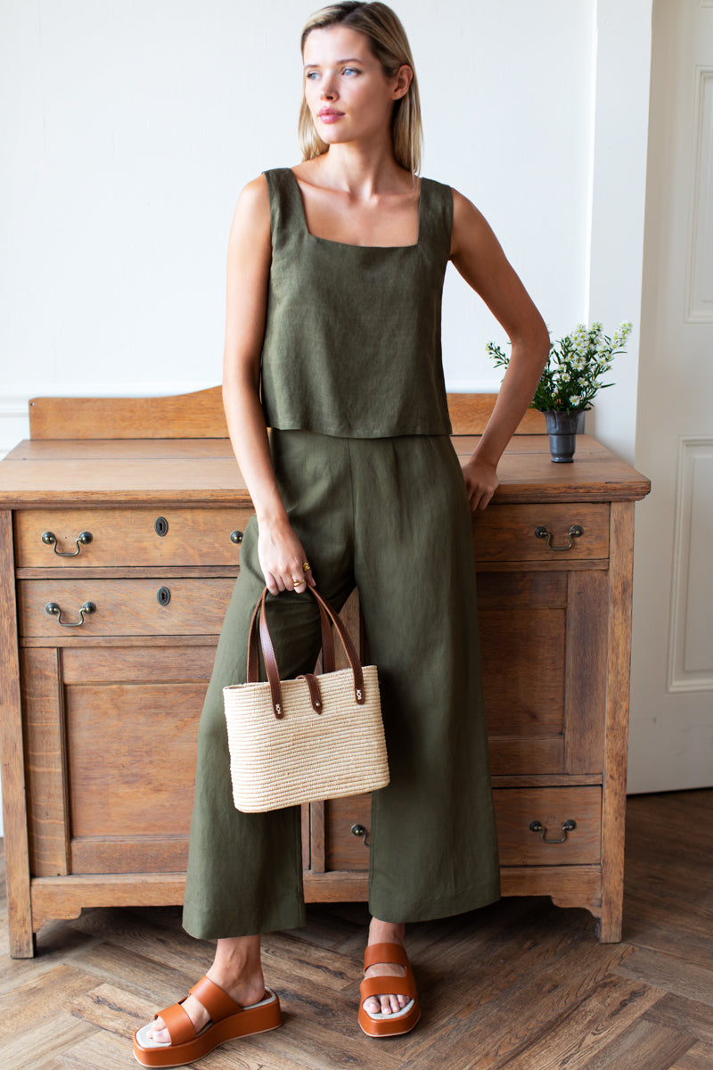 Roma Pant - Martini Olive