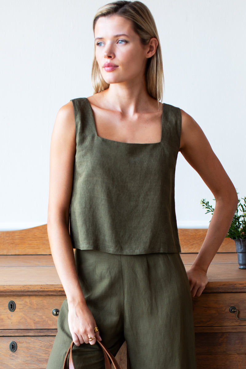 Roma Top 2 - Martini Olive