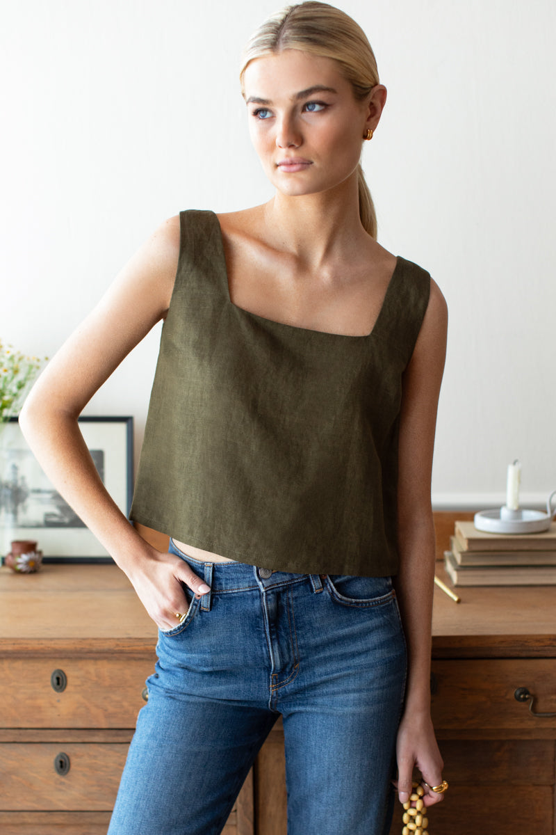 Roma Top 2 - Martini Olive