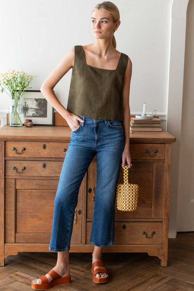 Roma Top 2 - Martini Olive