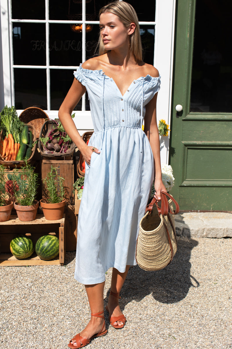 Roussillon Dress - Skywriting