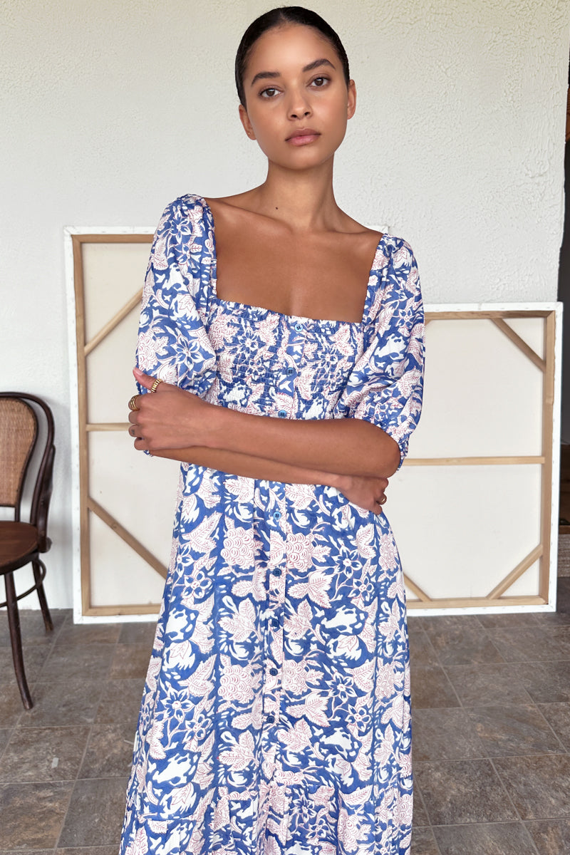 maxi fruit dress Juliana Fruit Print Tiered Maxi Dress