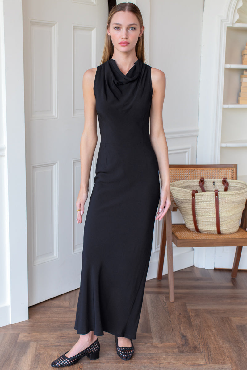 Sculptural Dress - Black