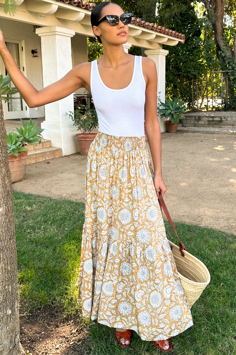 Shirred Skirt - Arles