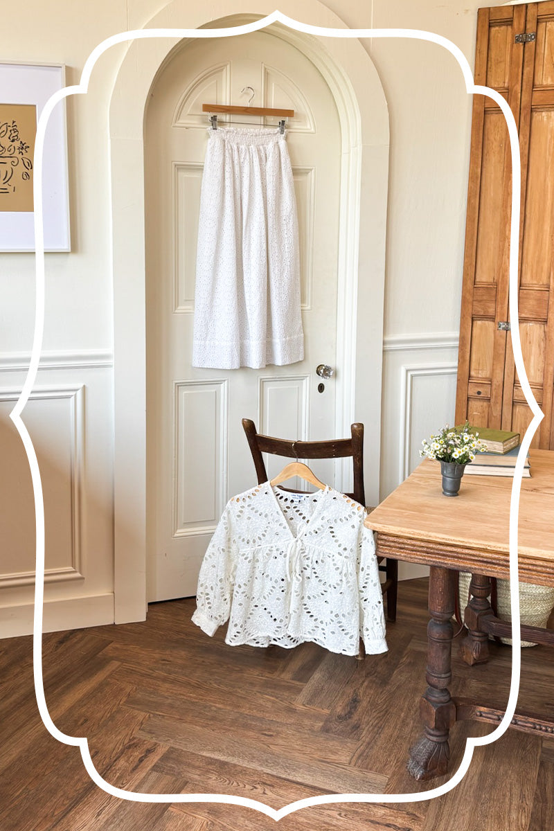 Artist Overshirt - Ivory Eyelet