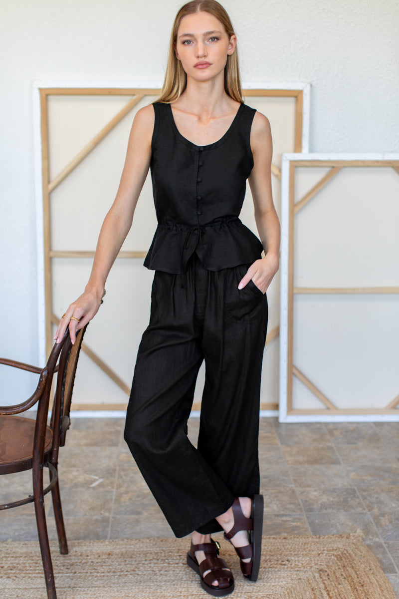 Studio Boxy Pant - Black Beauty