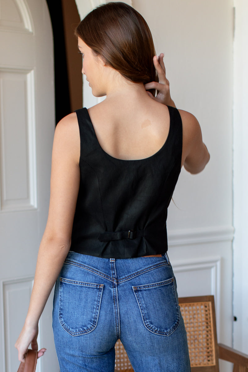 Tailored Top - Black