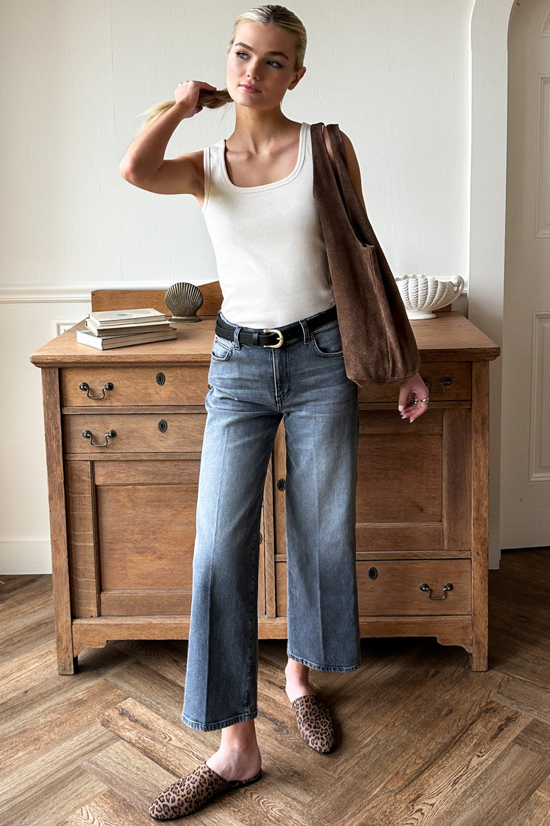 Layering Tank 2 - Ivory Rib