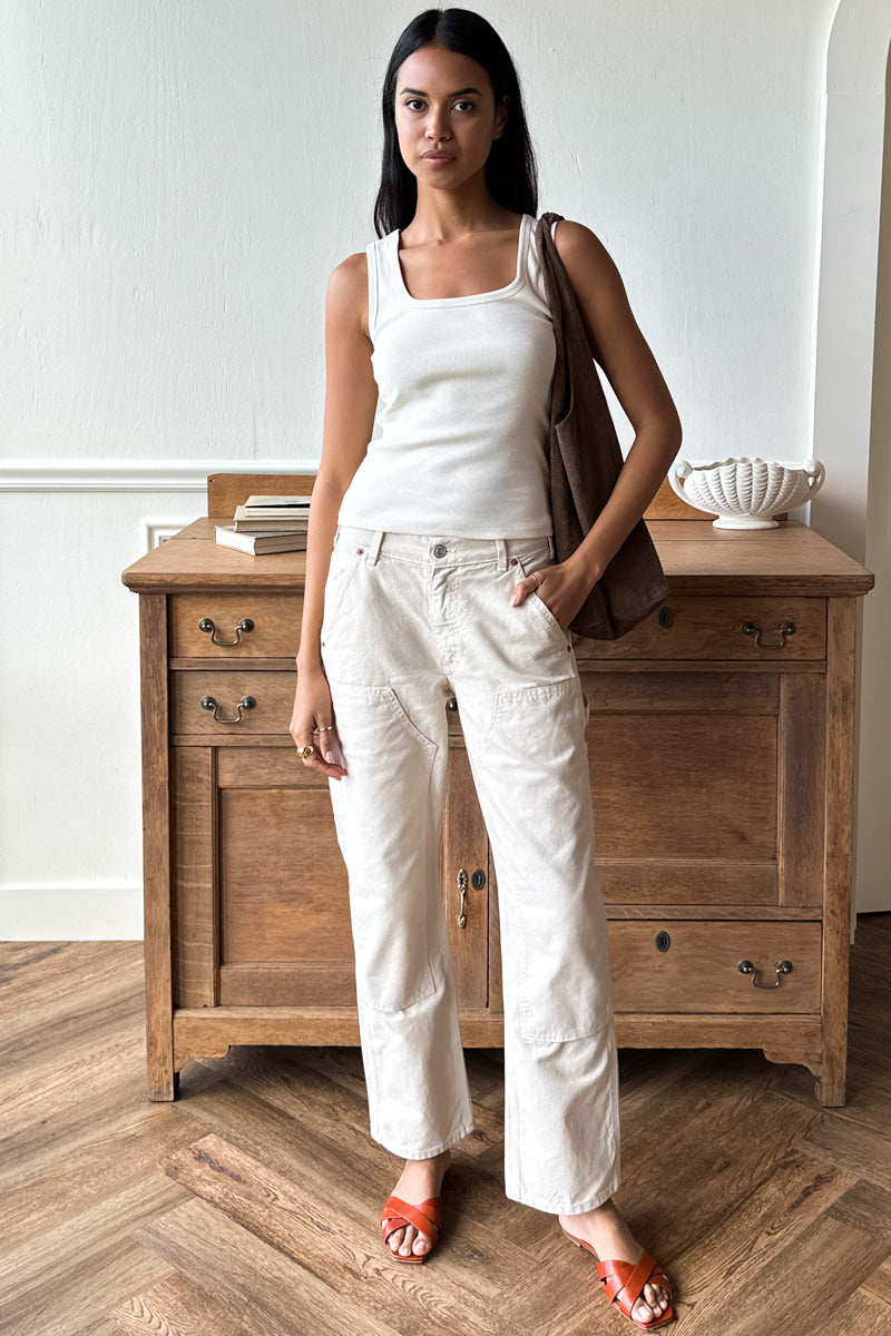 Carpenter Pant - Antique White Delete