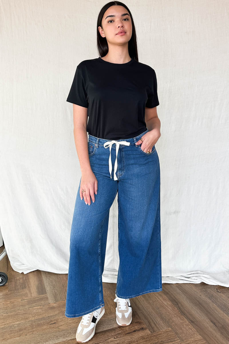 Super Wide Leg - Medium Light Wash