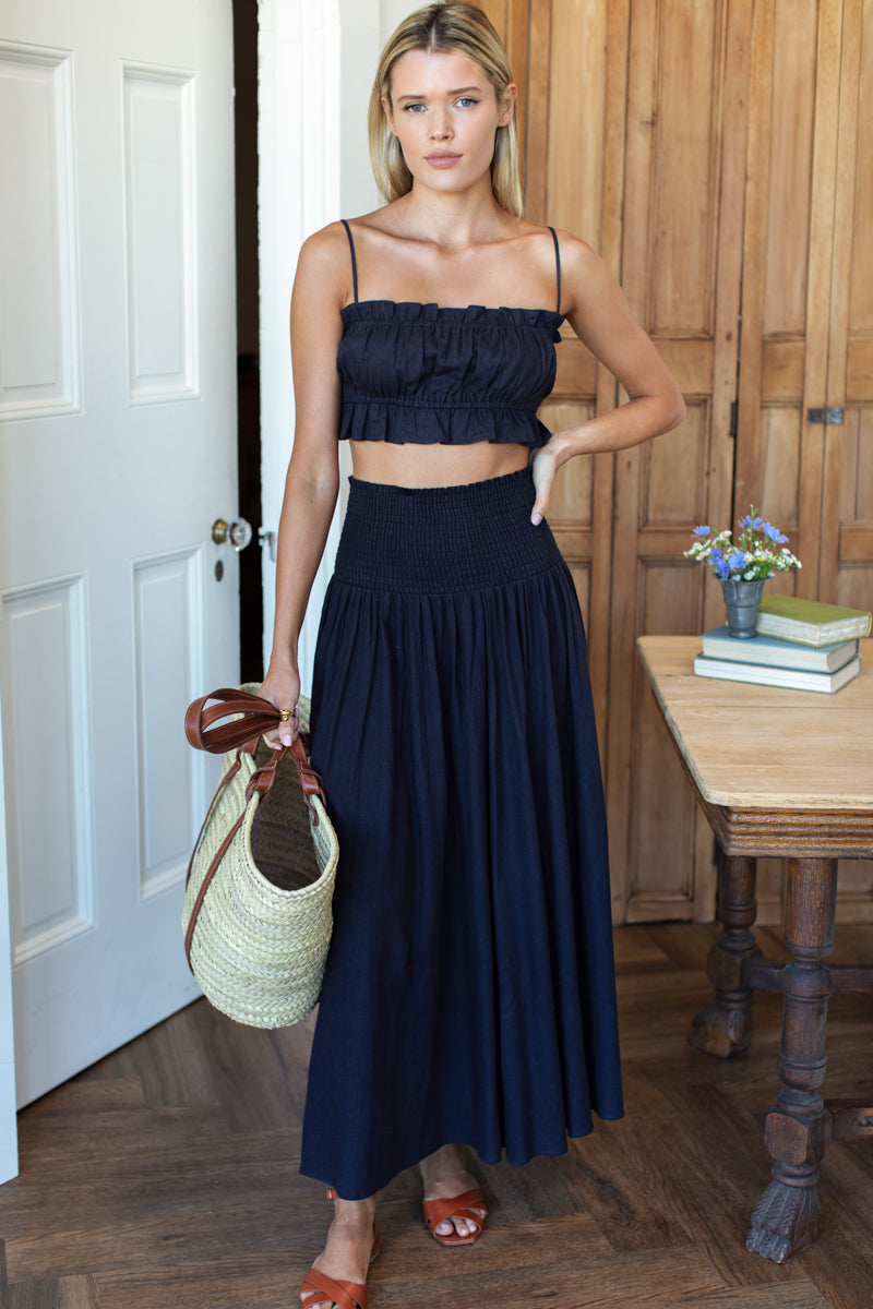 Vacation Top - Midnight Linen