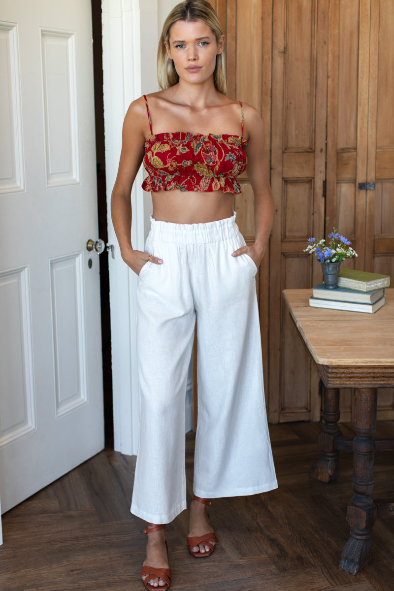 Vacation Top - Pompeian Blooms Organic