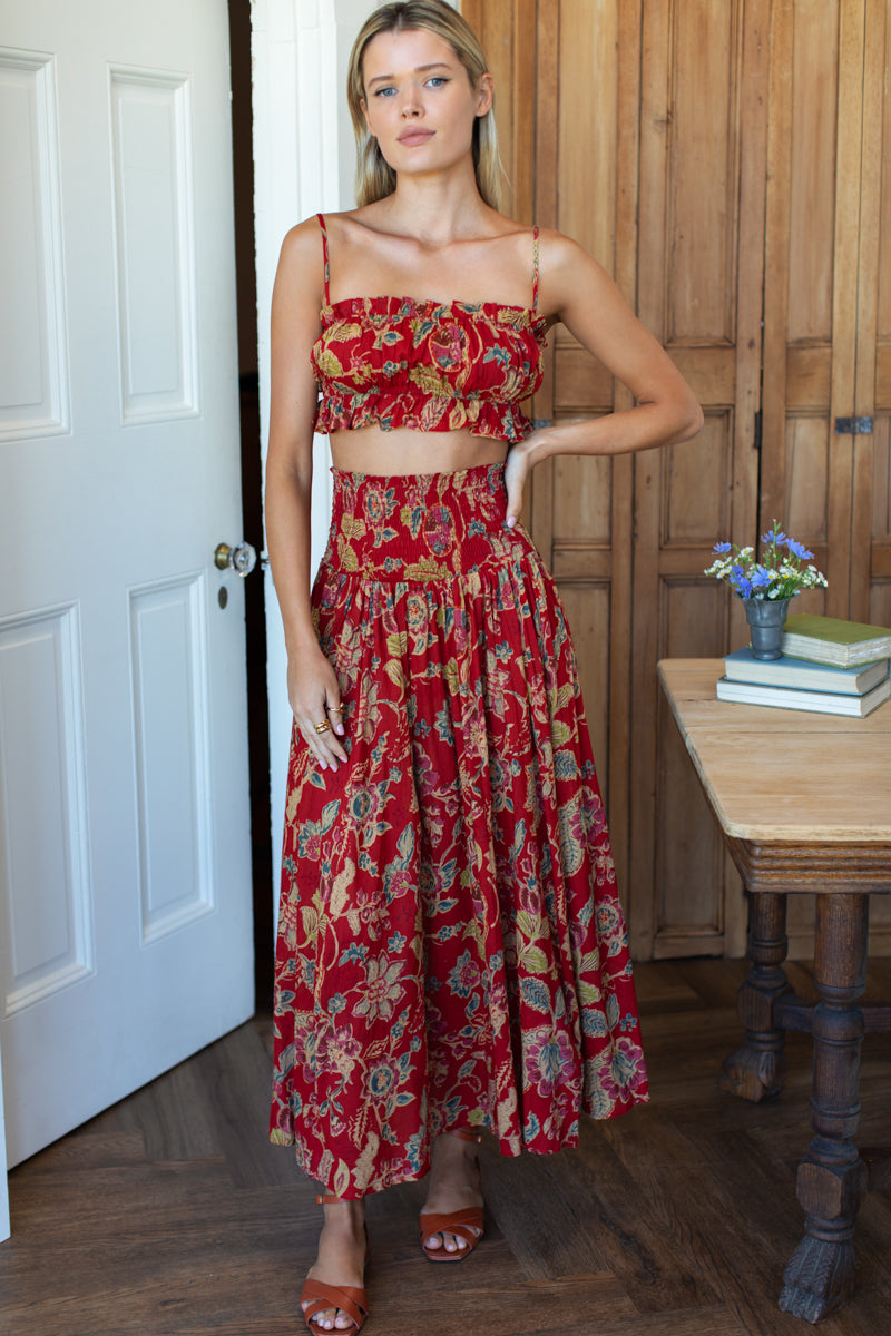 Vacation Top - Pompeian Blooms Organic