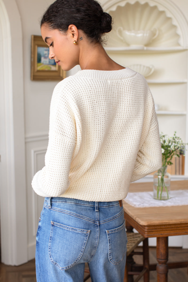 Daily Sweater - Ivory Organic