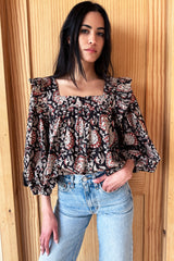 トップス soor ploom Ramona blouse- khadi EmersonFryAdelinaBlouseThaliaS