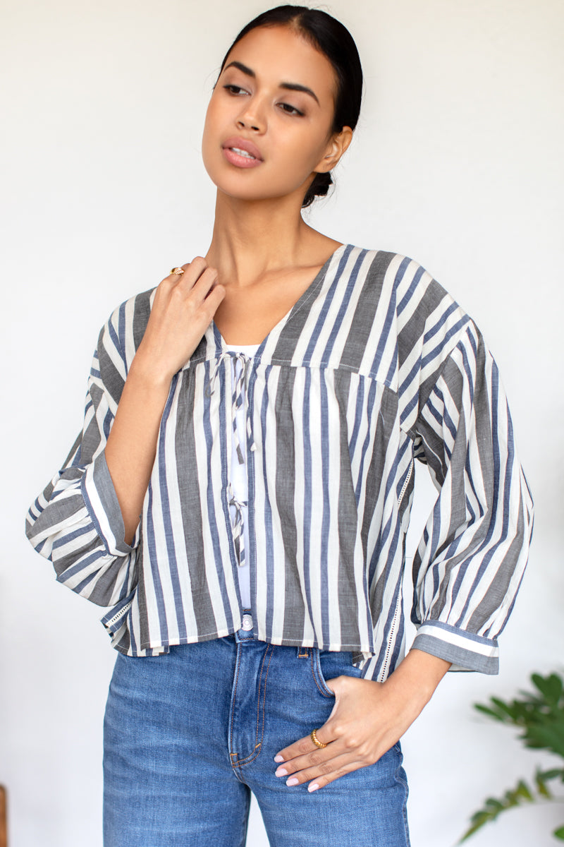 Artist Overshirt - Handloom Stripes