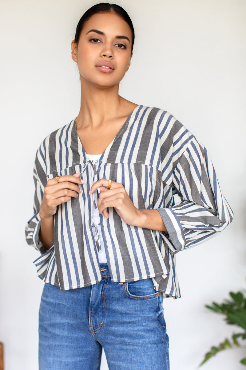 Artist Overshirt - Handloom Stripes