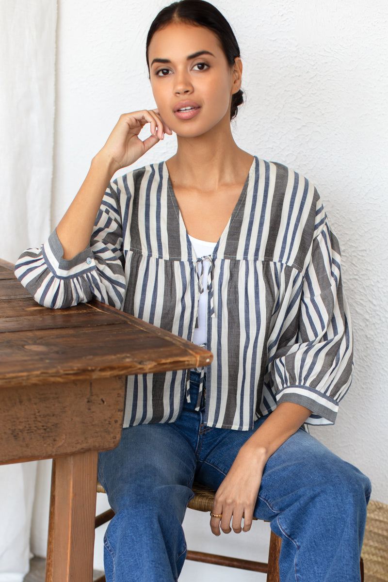 Artist Overshirt - Handloom Stripes