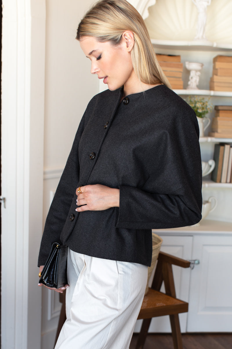Atelier Cinch Jacket - Charcoal Light