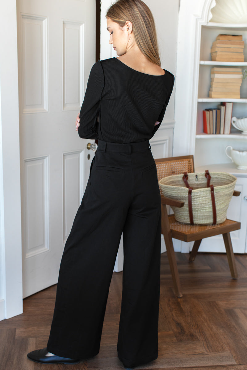 Atelier Pleated Pant 2 - Black Swan