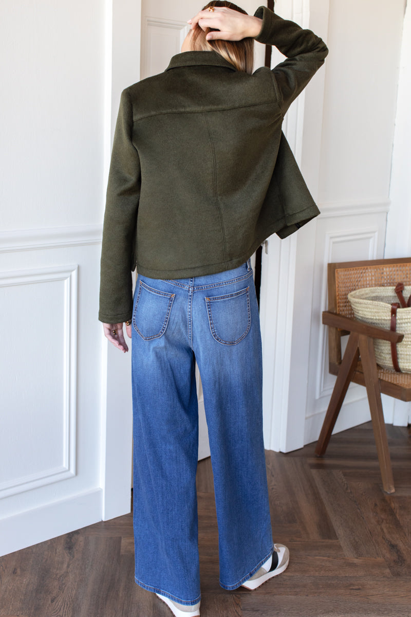 Atelier Pocket Jacket - Army Green Wool