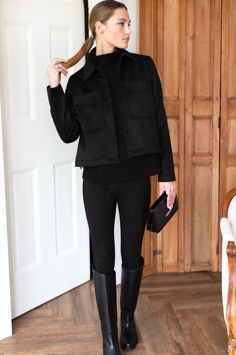 Atelier Equestrian Boot - Black Leather