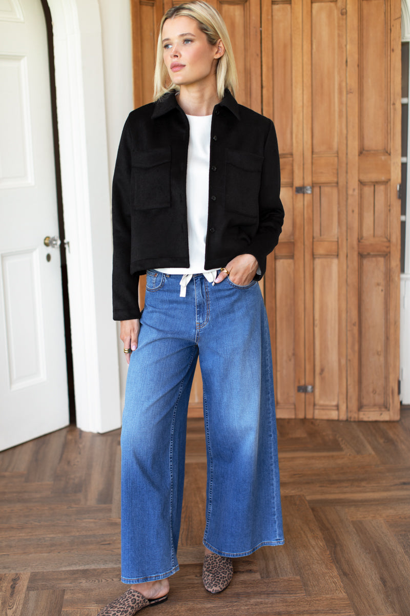 Atelier Pocket Jacket - Black Wool