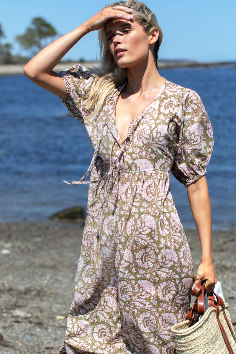 cassis printed chiffon dress Cassis Printed Chiffon Dress