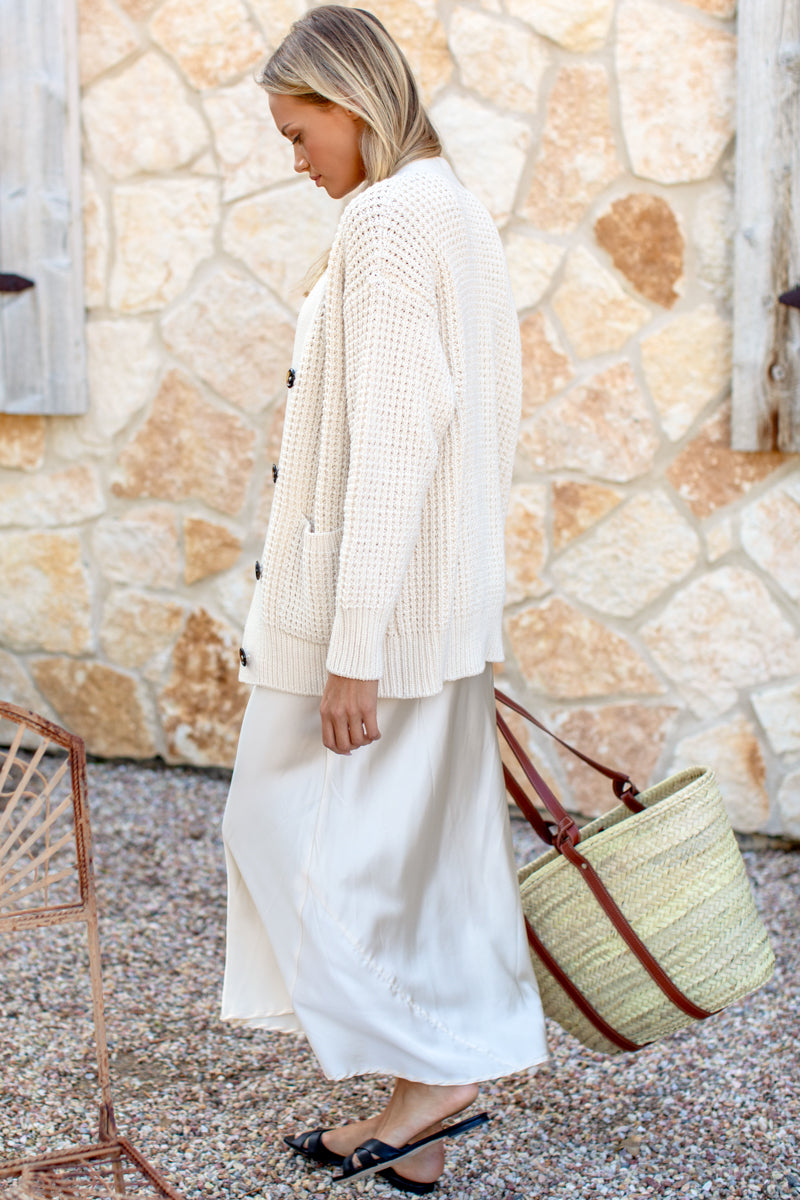 Bias Skirt - Pearled Ivory