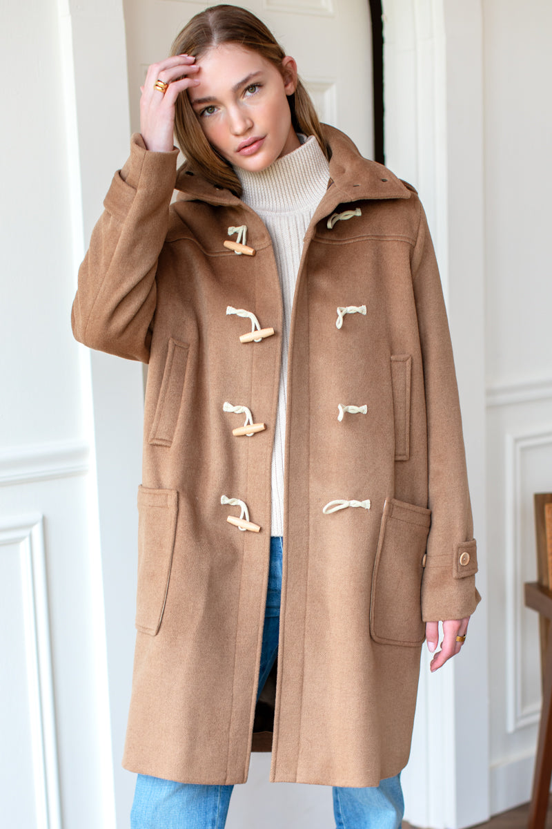 Cashmere duffle coat on sale