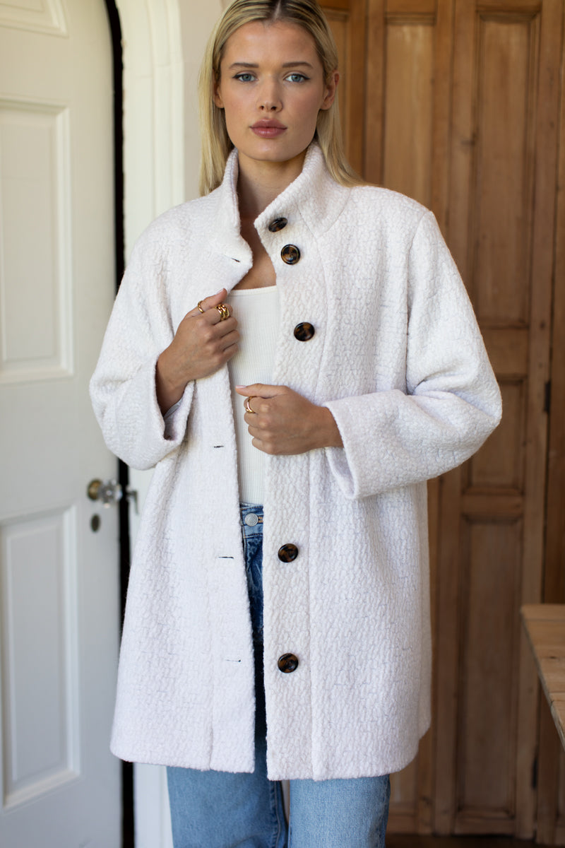 Cozy Coat - Ivory Boucle