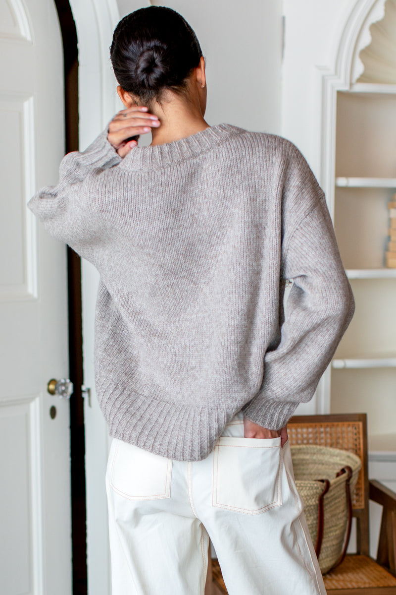 Cozy Sweater Fog Grey Melange