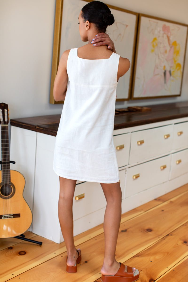Day Dress - Salt Linen