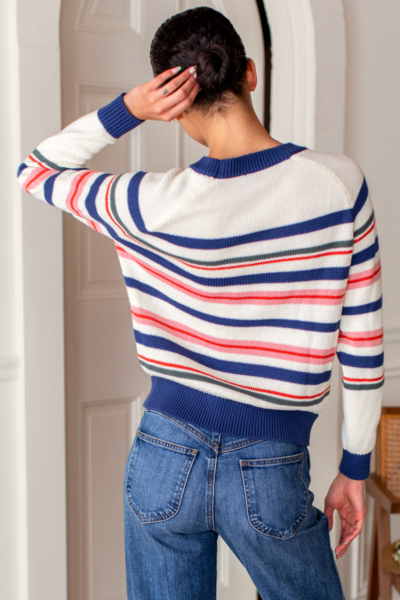 Emerson Sweater - Henri Stripe Organic