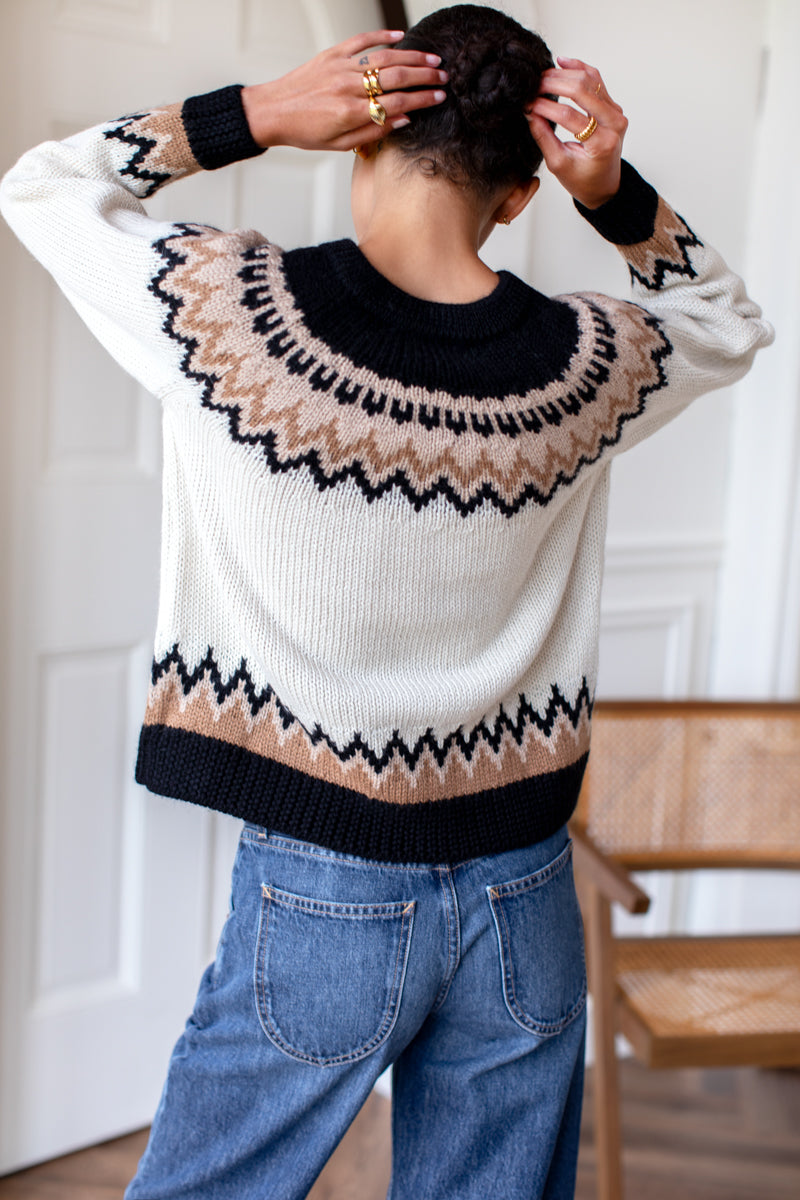 Fair Isle Crewneck - Nordic Mix Alpaca