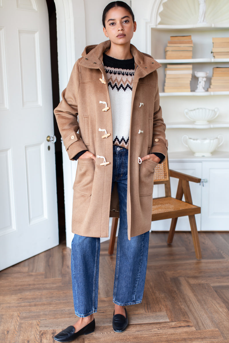 Camille Coat - Camel Wool Cashmere