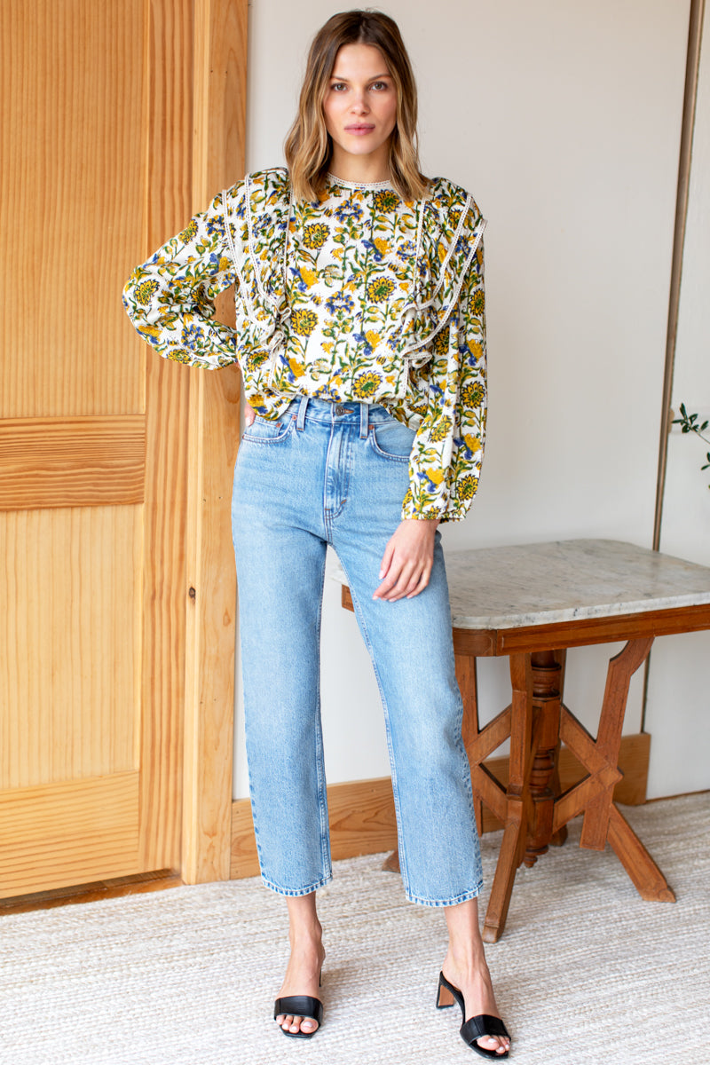 Filipa Blouse - Meadow Rue Satin