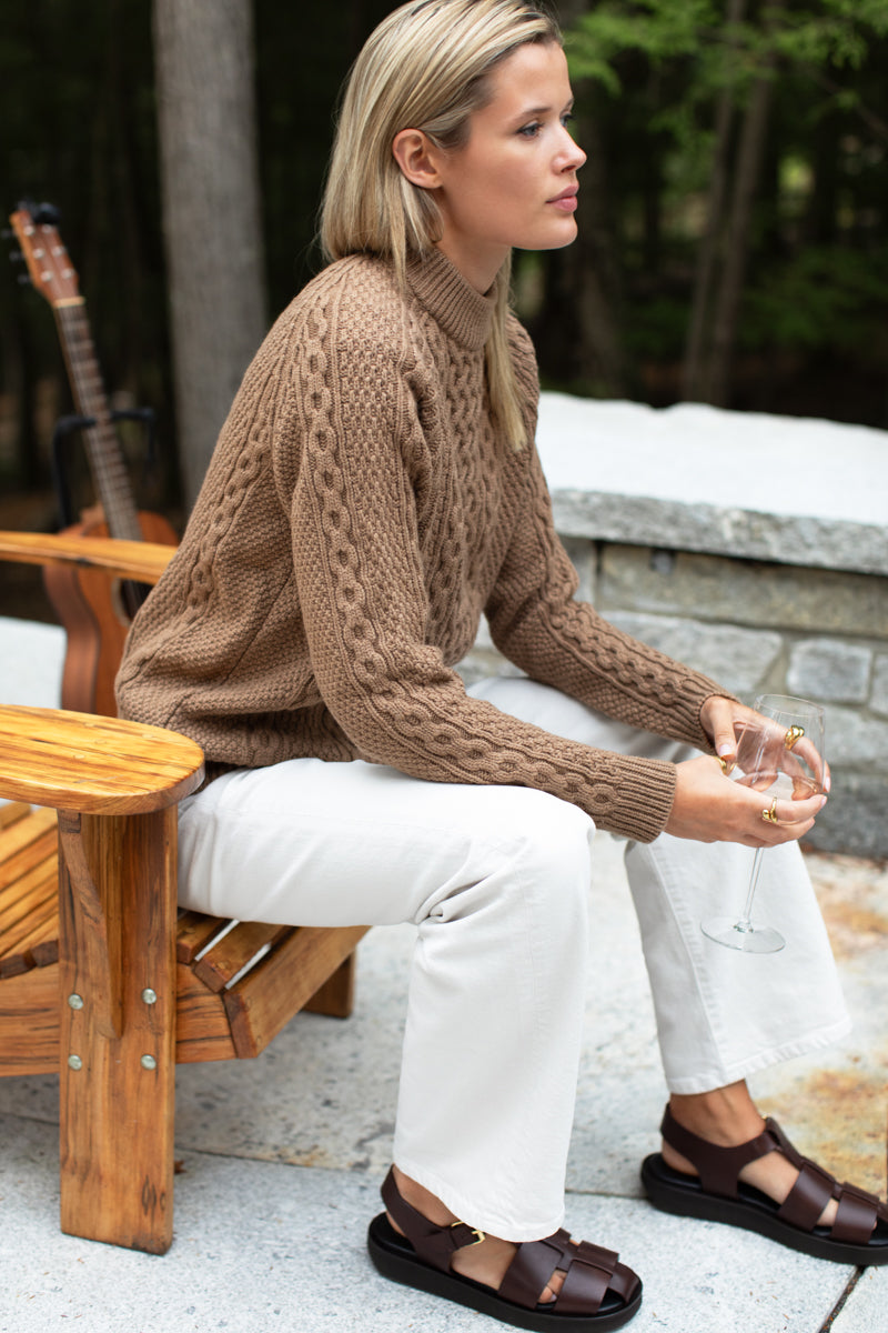 Fisherman Sweater - Camel